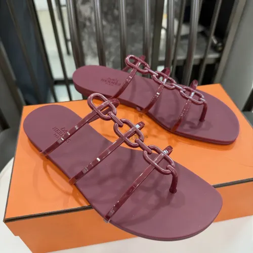 Replica Hermes Slippers For Women #1417797 $52.00 USD for Wholesale