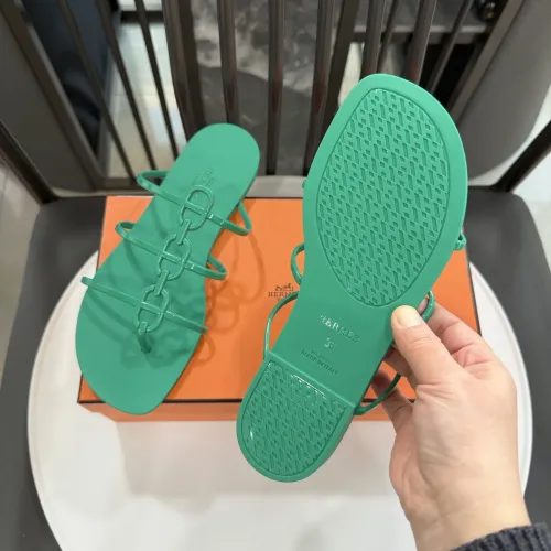 Replica Hermes Slippers For Women #1417798 $52.00 USD for Wholesale