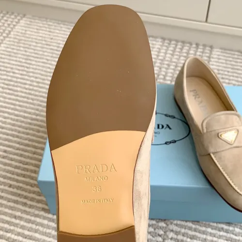 Replica Prada Leather Shoes For Women #1417843 $105.00 USD for Wholesale