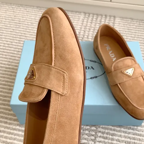Replica Prada Leather Shoes For Women #1417845 $105.00 USD for Wholesale