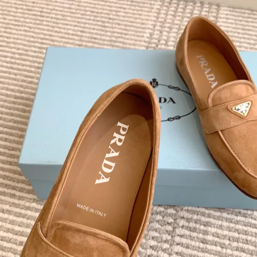 Replica Prada Leather Shoes For Women #1417845 $105.00 USD for Wholesale