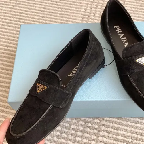 Prada Leather Shoes For Men #1417852 $105.00 USD, Wholesale Replica Prada Leather Shoes