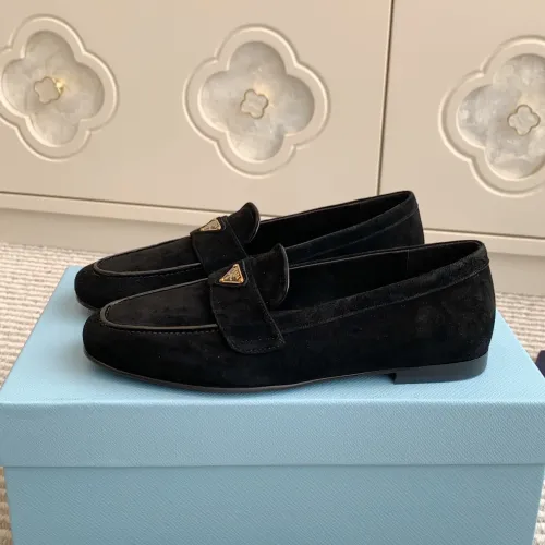 Replica Prada Leather Shoes For Men #1417852 $105.00 USD for Wholesale