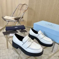 $100.00 USD Prada Leather Shoes For Women #1408699
