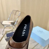 $100.00 USD Prada Leather Shoes For Women #1408701