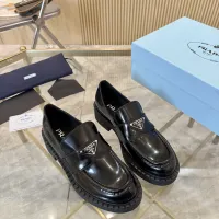 $100.00 USD Prada Leather Shoes For Women #1408703