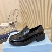 $100.00 USD Prada Leather Shoes For Women #1408703