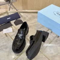 $100.00 USD Prada Leather Shoes For Women #1408705