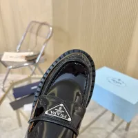 $100.00 USD Prada Leather Shoes For Women #1408705