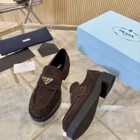 $100.00 USD Prada Leather Shoes For Women #1408709