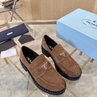 $100.00 USD Prada Leather Shoes For Women #1408711
