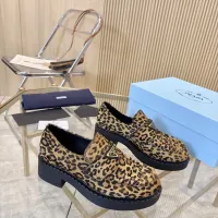 $100.00 USD Prada Leather Shoes For Women #1408713