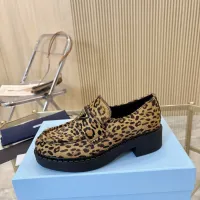 $100.00 USD Prada Leather Shoes For Women #1408713