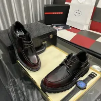 $115.00 USD Prada Leather Shoes For Men #1408760