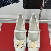 $102.00 USD Salvatore Ferragamo Flat Shoes For Women #1408907