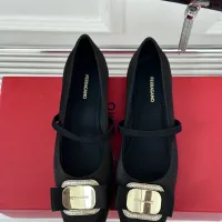 $102.00 USD Salvatore Ferragamo Flat Shoes For Women #1408912