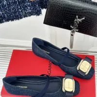 $102.00 USD Salvatore Ferragamo Flat Shoes For Women #1408913