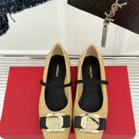 $102.00 USD Salvatore Ferragamo Flat Shoes For Women #1408915