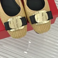 $102.00 USD Salvatore Ferragamo Flat Shoes For Women #1408915