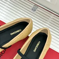$102.00 USD Salvatore Ferragamo Flat Shoes For Women #1408915