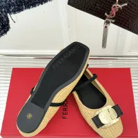 $102.00 USD Salvatore Ferragamo Flat Shoes For Women #1408915