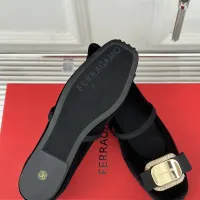 $105.00 USD Salvatore Ferragamo Flat Shoes For Women #1408920