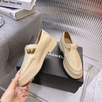 $102.00 USD Chanel Leather Shoes For Women #1409381