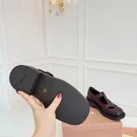 $102.00 USD MIU MIU Leather Shoes For Women #1409418