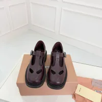 $102.00 USD MIU MIU Leather Shoes For Women #1409418