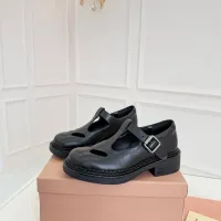 $102.00 USD MIU MIU Leather Shoes For Women #1409419