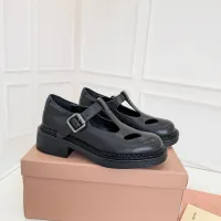 $102.00 USD MIU MIU Leather Shoes For Women #1409419