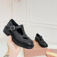 $102.00 USD MIU MIU Leather Shoes For Women #1409419