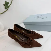 $102.00 USD Prada High-heeled Shoes For Women #1409432