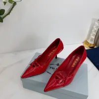 $102.00 USD Prada High-heeled Shoes For Women #1409436