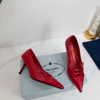 $102.00 USD Prada High-heeled Shoes For Women #1409436