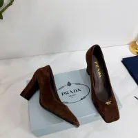 $102.00 USD Prada High-heeled Shoes For Women #1409442