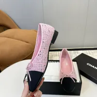 $92.00 USD Chanel Flat Shoes For Women #1409888