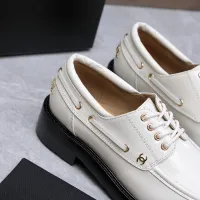 $122.00 USD Chanel Leather Shoes For Women #1410023