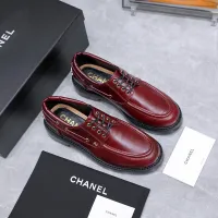 $122.00 USD Chanel Leather Shoes For Women #1410024