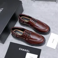 $122.00 USD Chanel Leather Shoes For Women #1410025
