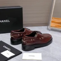 $122.00 USD Chanel Leather Shoes For Women #1410025