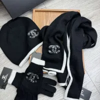 $72.00 USD Chanel Hat and Scarf and Glove Set #1413095