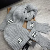$72.00 USD Chanel Hat and Scarf and Glove Set #1413101
