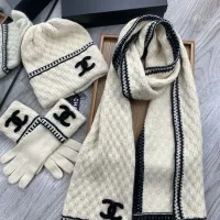 $72.00 USD Chanel Hat and Scarf and Glove Set #1413106