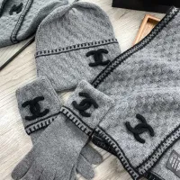 $72.00 USD Chanel Hat and Scarf and Glove Set #1413107