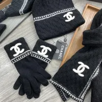 $72.00 USD Chanel Hat and Scarf and Glove Set #1413108