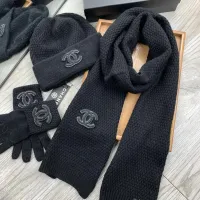 $72.00 USD Chanel Hat and Scarf and Glove Set #1413110