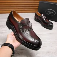 $100.00 USD Prada Leather Shoes For Men #1416116