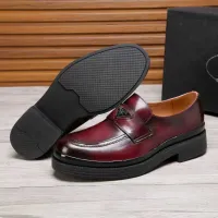 $100.00 USD Prada Leather Shoes For Men #1416117