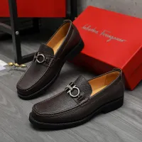 $96.00 USD Salvatore Ferragamo Leather Shoes For Men #1416536
